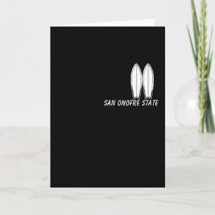 San Onofre State Beach, Surfing Souvenir, Surfer M Card