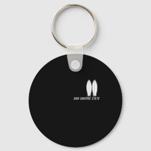 San Onofre State Beach, Surfing Souvenir, Surfer M Key Ring