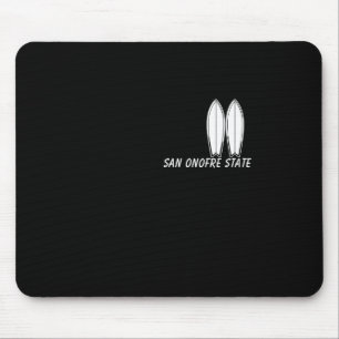 San Onofre State Beach, Surfing Souvenir, Surfer M Mouse Pad