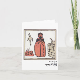 San Pasqual Santo Card