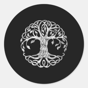San Patties Irish Celtic Tree Of Life St Patricks Classic Round Sticker