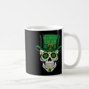 San Patties Irish Lucky Shamrock Sugar Skull St Pa Coffee Mug