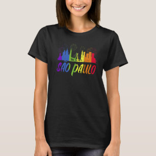 San Paulo Pride Skyline Pride Parade San Paulo T-Shirt