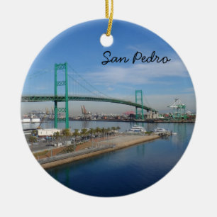 San Pedro, California Ceramic Tree Decoration