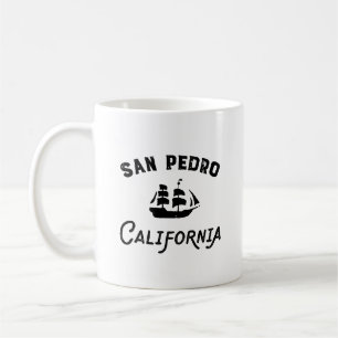 San Pedro California Tall Ship Sailing Coffee Mug