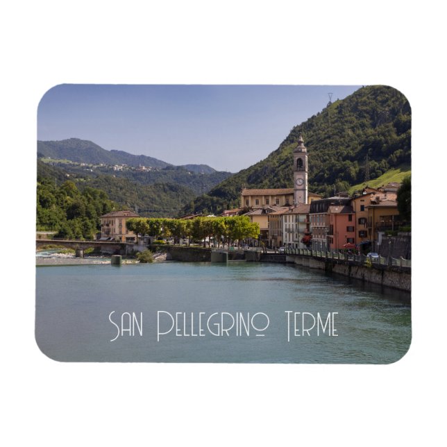 San Pellegrino Terme, Lombardy, Italy Magnet (Horizontal)