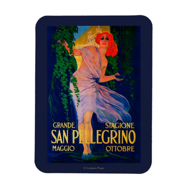 San Pellegrino Vintage PosterEurope Magnet (Vertical)