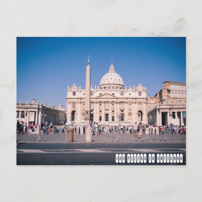 San Pietro Basilica in Vatican City Postcard (Front)