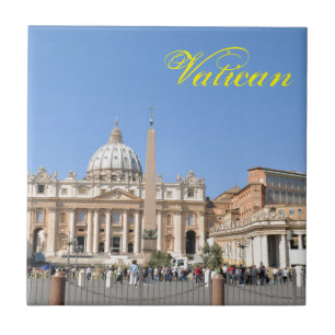 San Pietro square in Vatican, Rome, Italy Ceramic Tile