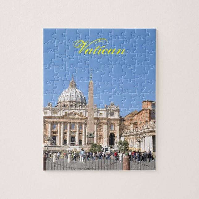San Pietro square in Vatican, Rome, Italy Jigsaw Puzzle (Vertical)