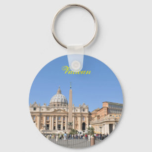 San Pietro square in Vatican, Rome, Italy Key Ring