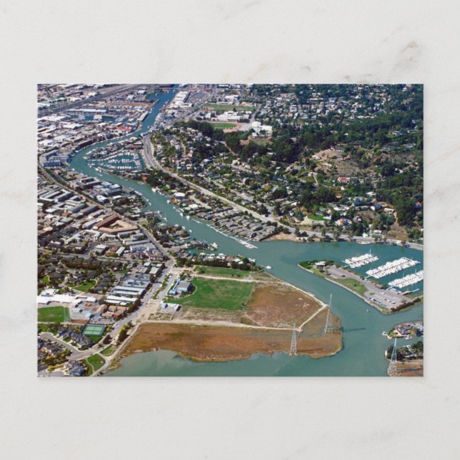 San Rafael Aerial Photograph Postcard (Front)
