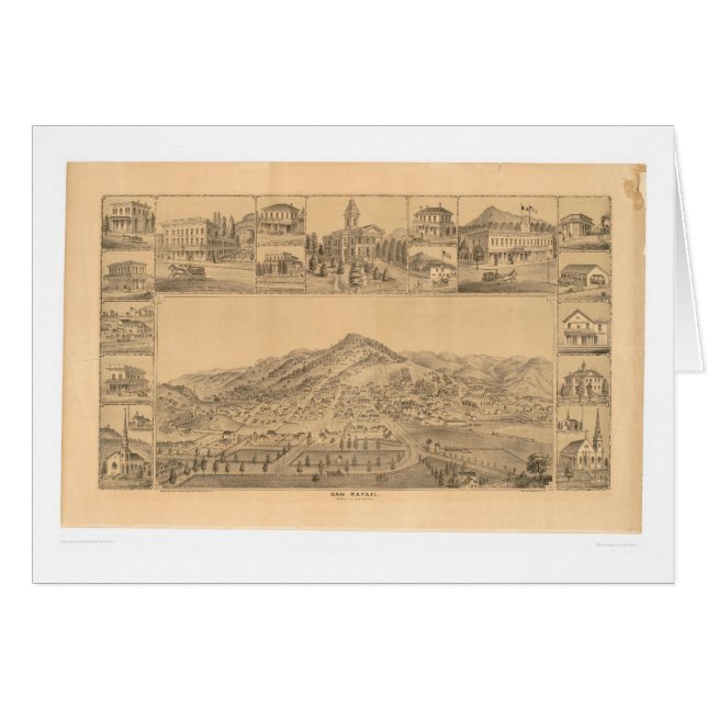 San Rafael, CA. Panoramic Map (1576A) (Front Horizontal)