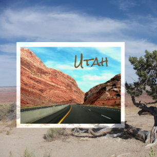 San Rafael Swell, Red Limestone Cliff Utah Postcard