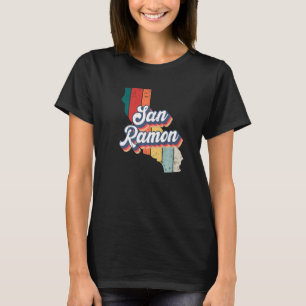 San Ramon City Retro Vintage Hometown California P T-Shirt