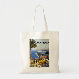 San Remo Italian Mediterranean Travel Poster 1920 Tote Bag