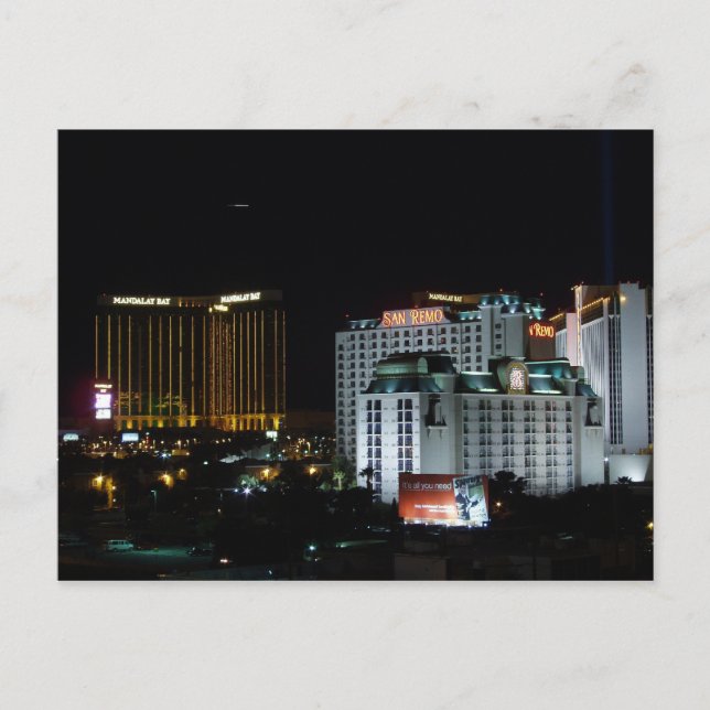 San Remo Las Vegas Postcards (Front)