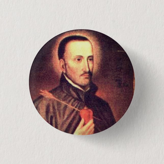San Roque González de Santa Cruz Keychain 3 Cm Round Badge (Front)