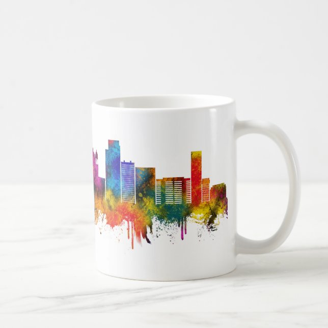 San Salvador El Salvador Skyline Coffee Mug (Right)