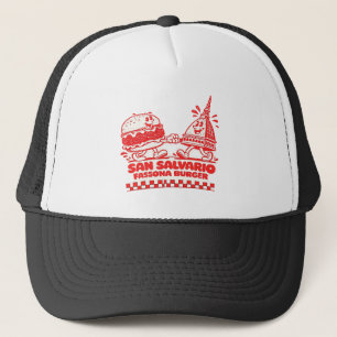 San Salvario Fassona Burger - Retro 30s Cartoon Trucker Hat