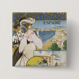 San Sebastian 15 Cm Square Badge