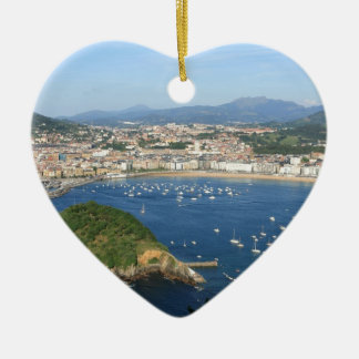 San Sebastian Basque Country Spain scenic view Ceramic Ornament
