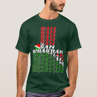 San Sebastian Cascade text 3 T-Shirt