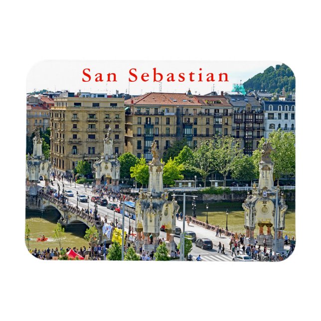 San Sebastian - Donostia. María Cristina Bridge. Magnet (Horizontal)