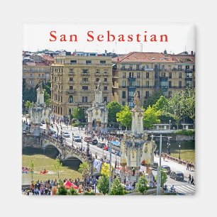 San Sebastian - Donostia. María Cristina Bridge. Magnet