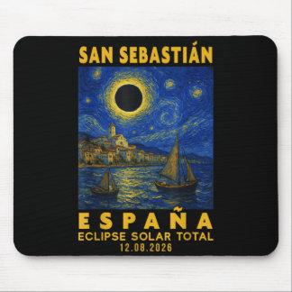 San Sebastián España Eclipse Solar Total 2026 Mouse Pad