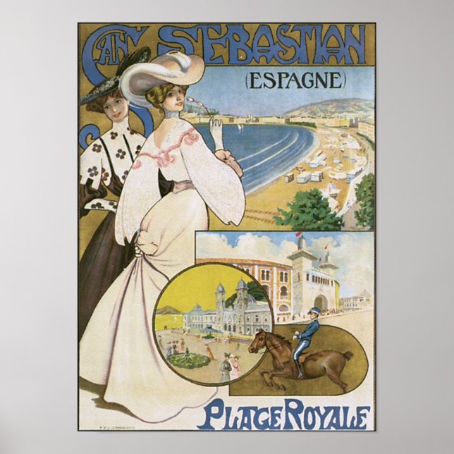 San Sebastian Espana Place Royale Poster (Front)