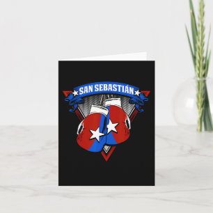 San Sebastian Puerto Rico Boxing Gloves Puerto Ric Card