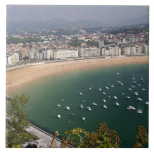 San Sebastian, Spain. The Basque city of San Ceramic Tile