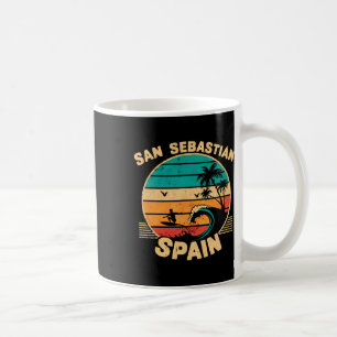 San Sestian Spain City Pionate About Surfing Waves Coffee Mug