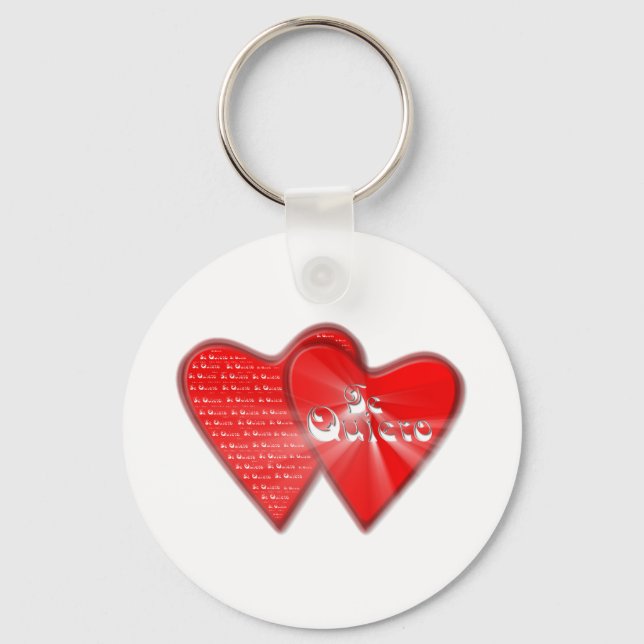 San Valentin es el dia de los enamorados Key Ring (Front)