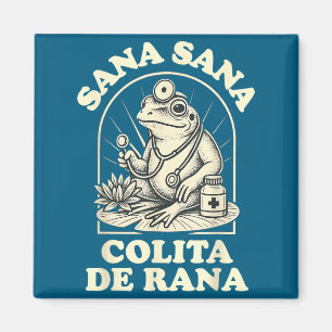 Sana Sana Colita De Rana Cute Frog Design Magnet