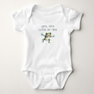 Sana Sana Colita De Rana Funny Spanish Phrase Baby Bodysuit