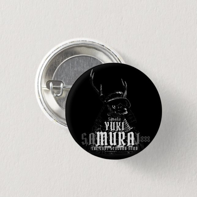 SANADA YUKIMURA (Dark ver.) 3 Cm Round Badge (Front & Back)
