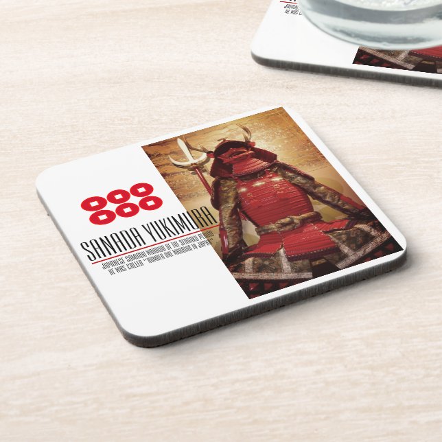 SANADA YUKIMURA：Hard Plastic Coaster Set (Left Side)
