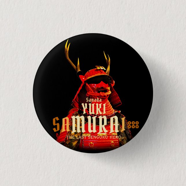 SANADA YUKIMURA (Normal ver.) 3 Cm Round Badge (Front)