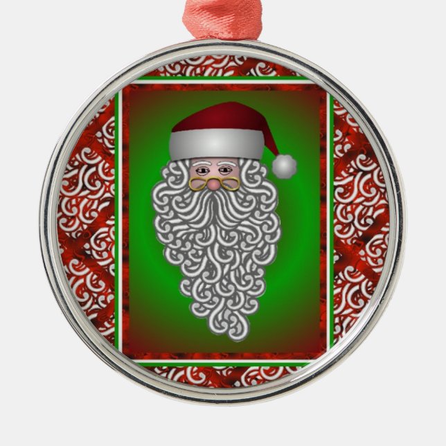 Sanata Clause Metal Tree Decoration (Front)