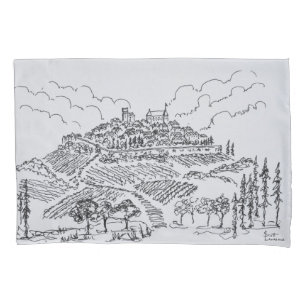 Sancerre Vineyards Loire Valley, France Pillowcase