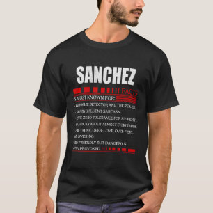 SANCHEZ Name T Shirt, SANCHEZ family name crest T-Shirt