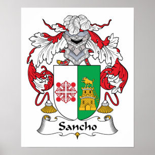 Sancho Family Crest Poster