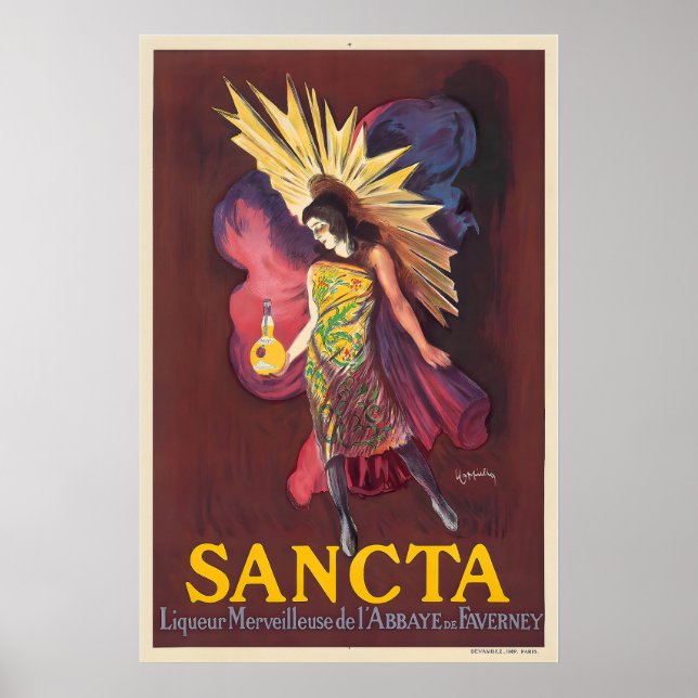 Sancta Liqueur Merveilleuse from Faverney Abbey Poster (Front)