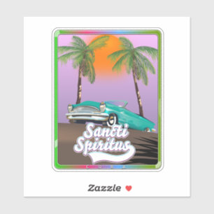 sancti spiritus Cuba travel poster.