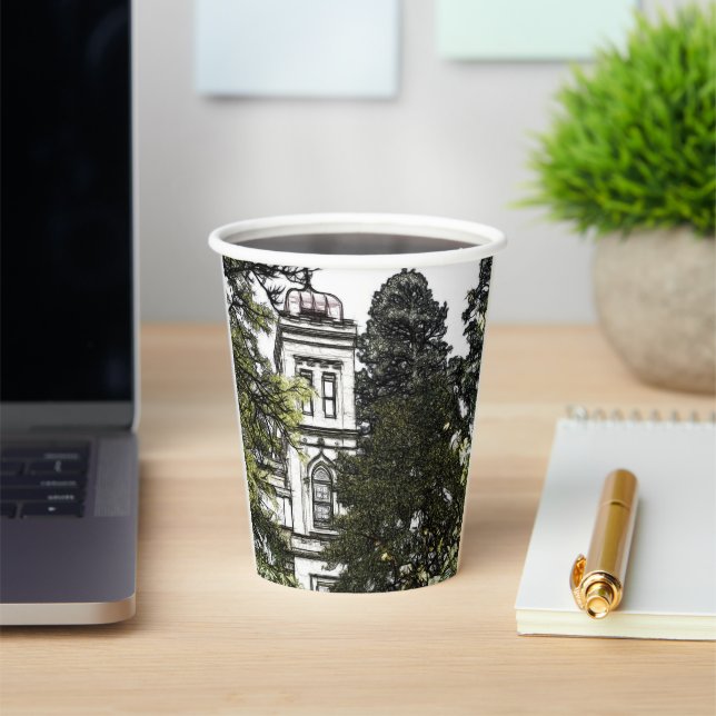 Sanctuary Amongst the Trees Paper Cups (Insitu)