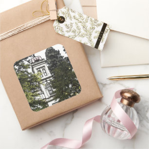 Sanctuary Amongst the Trees Square Sticker