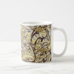 Sanctuary and Self-Love Spa Abstract Gold Marble Coffee Mug