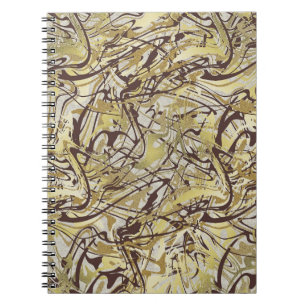 Sanctuary and Self-Love Spa Abstract Gold Marble Notebook